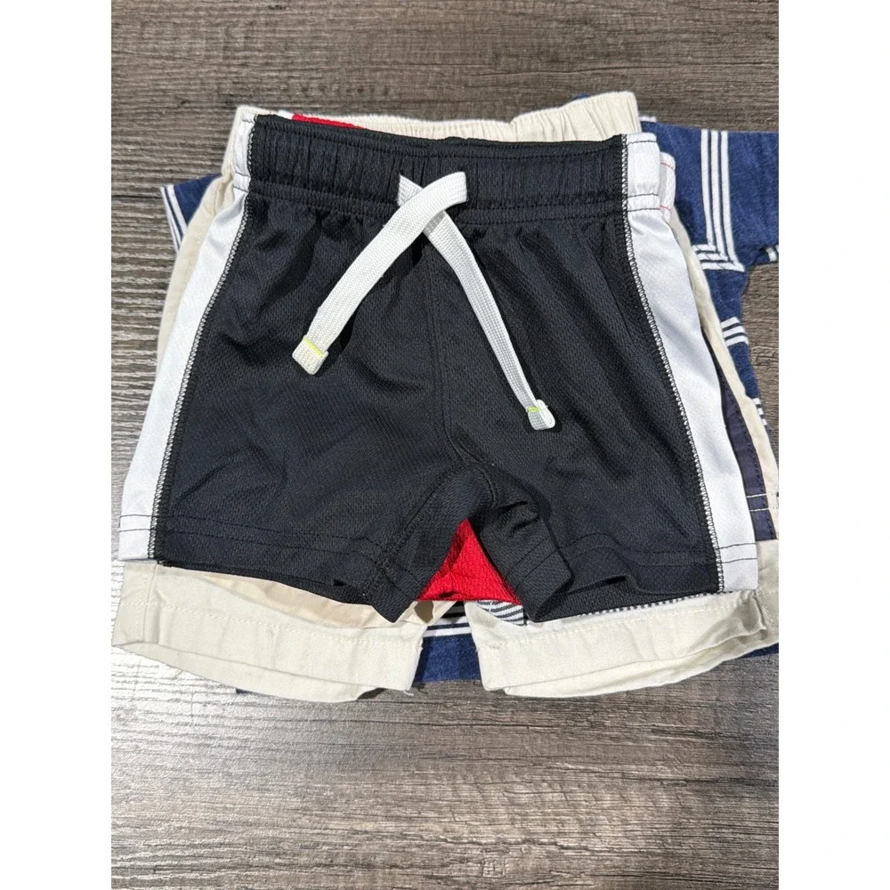 Carter's Nautica Shorts Tee Bundle Boys 3-6M Multi Casual Sporty